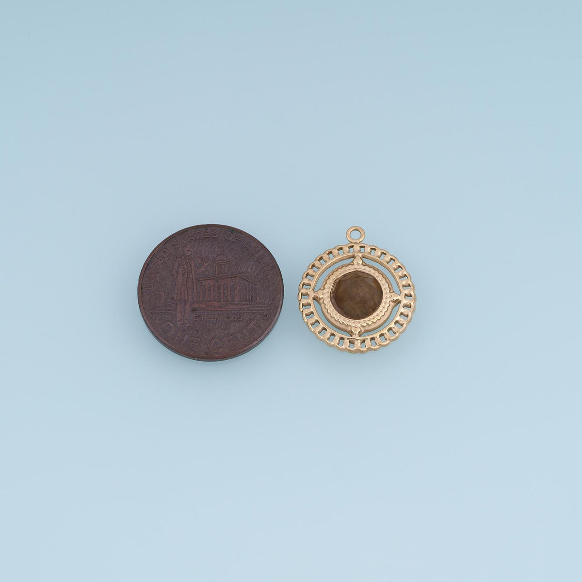 Round Charm Pendant for Jewelry Making