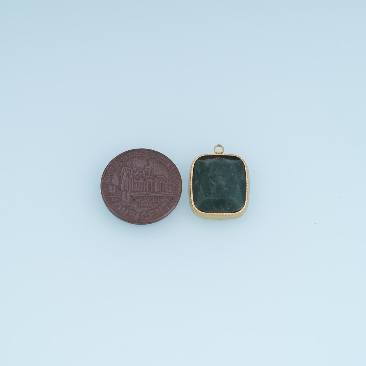 Square Charm Pendant for Jewelry Making