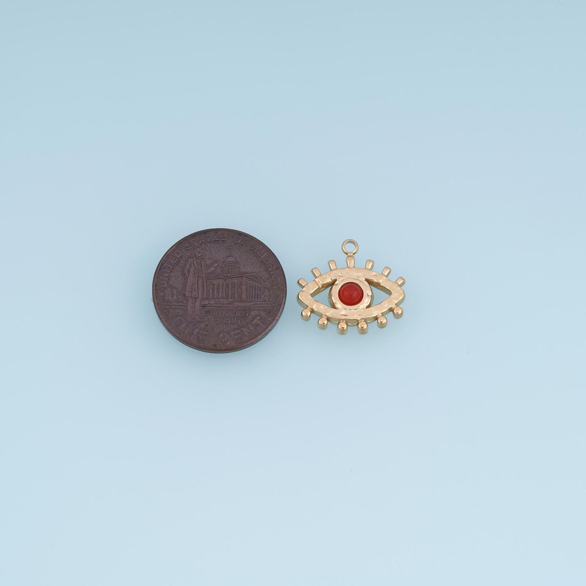 Evil Eye Charm Pendant for Jewelry Making
