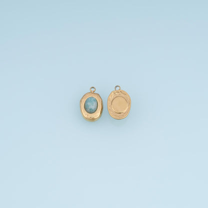 Irregular Pendant ,14K Gold Natural Stone Charm DIY Charm for Necklace Bracelet Making