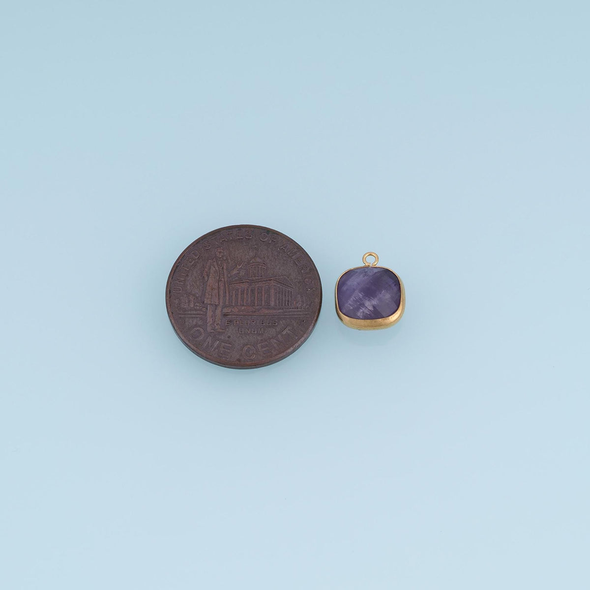 Square Charm Pendant for Jewelry Making