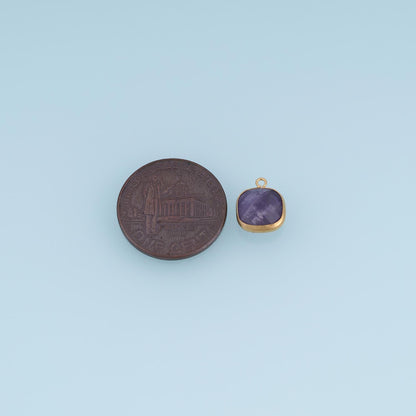 Square Charm Pendant for Jewelry Making