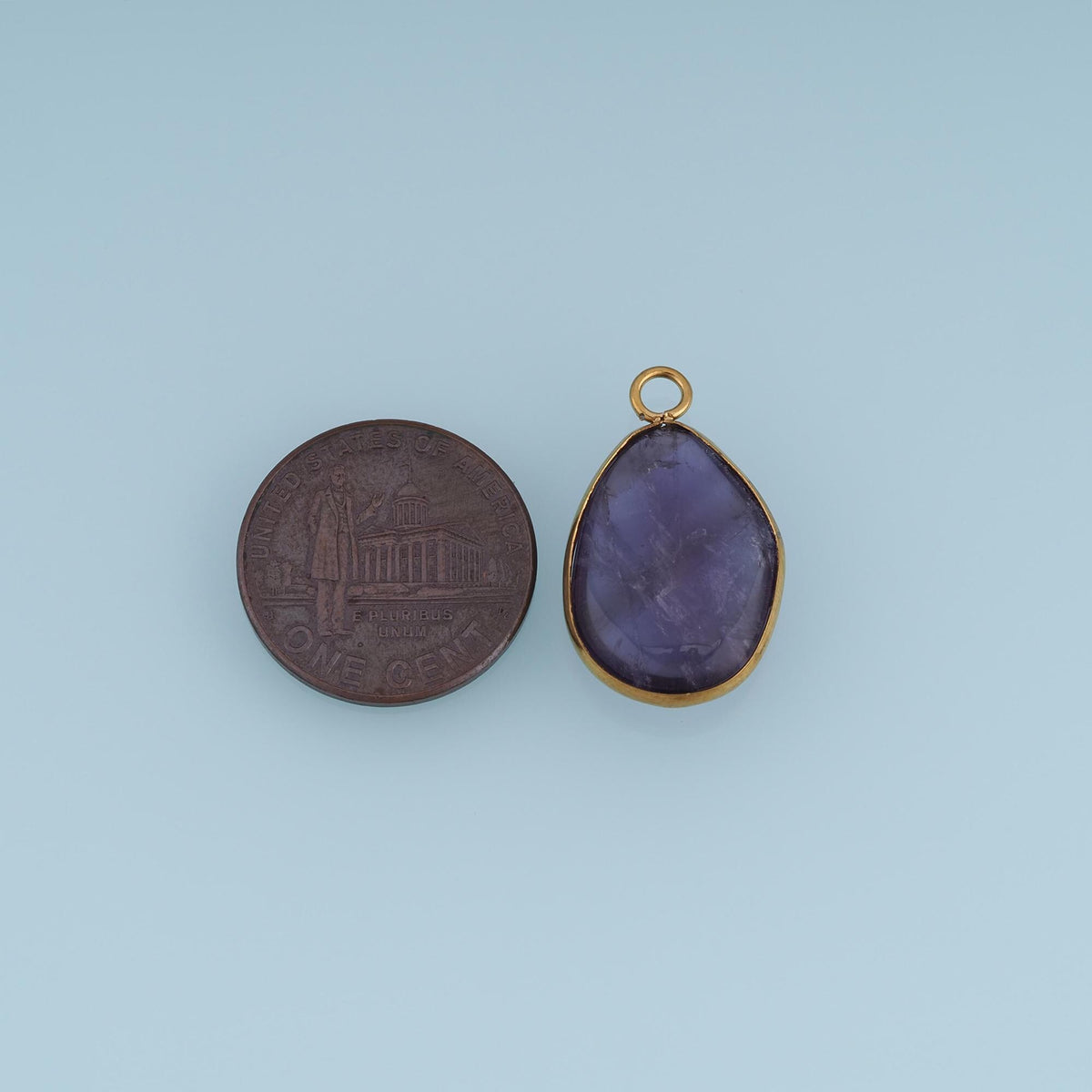 Teardrop Charm Pendant for Jewelry Making