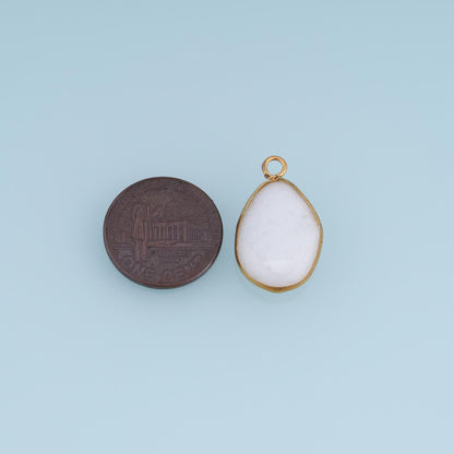 Teardrop Charm Pendant for Jewelry Making