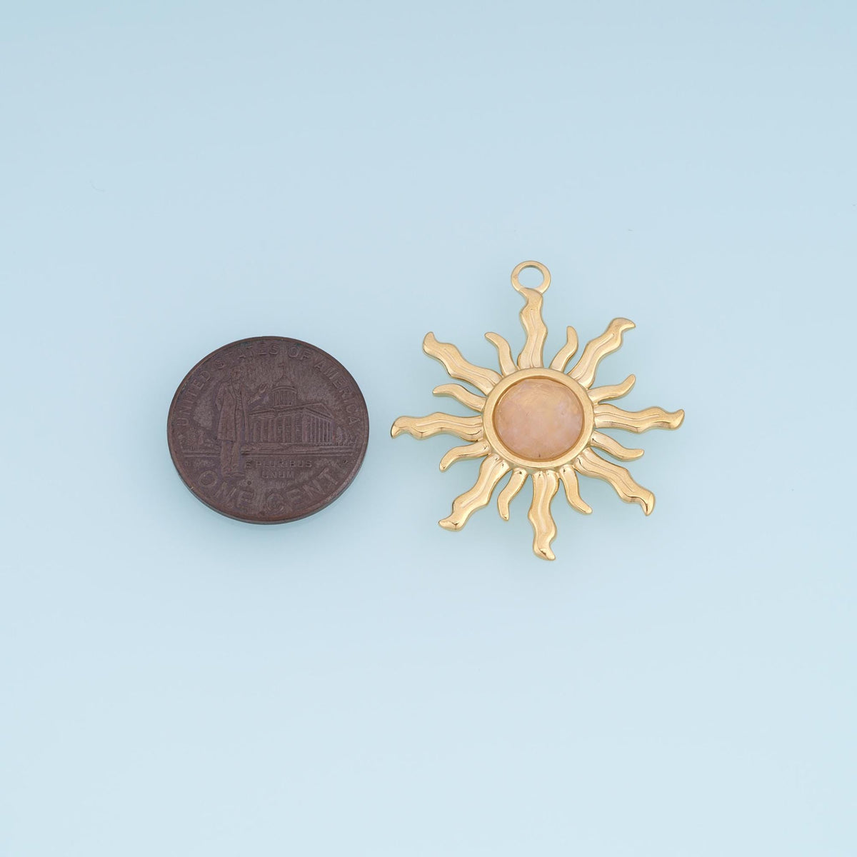 Sun Charm Pendant for Jewelry Making