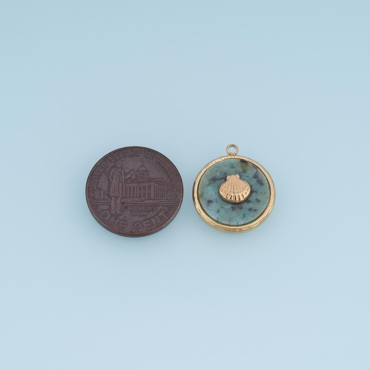 Shell Charm Pendant for Jewelry Making