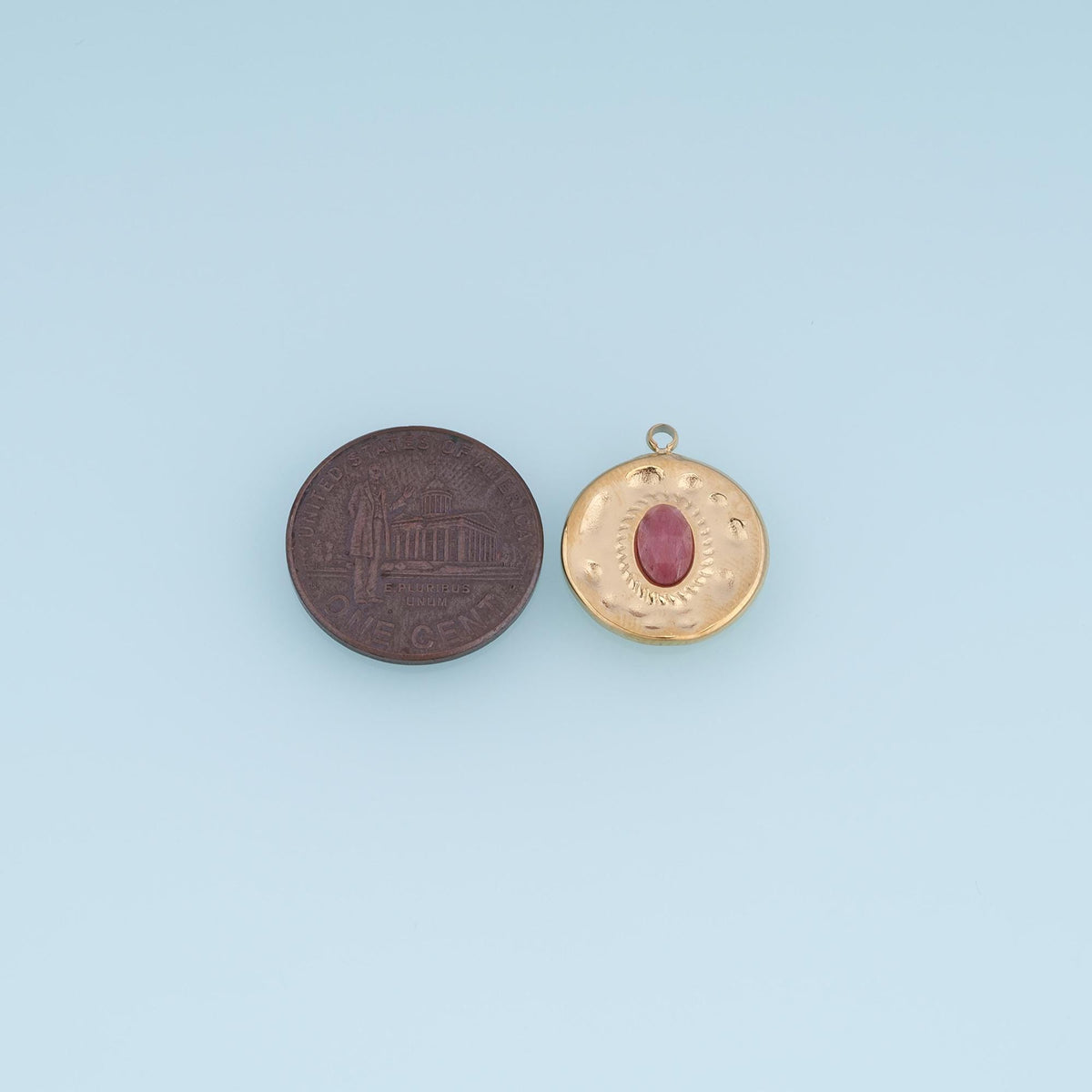 Round Charm Pendant for Jewelry Making