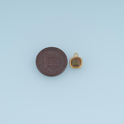 Square Charm Pendant for Jewelry Making