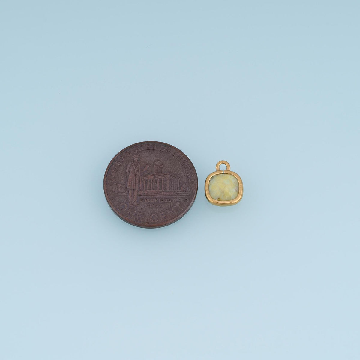 Square Charm Pendant for Jewelry Making