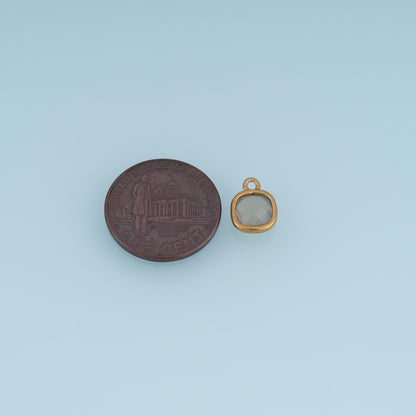 Square Charm Pendant for Jewelry Making