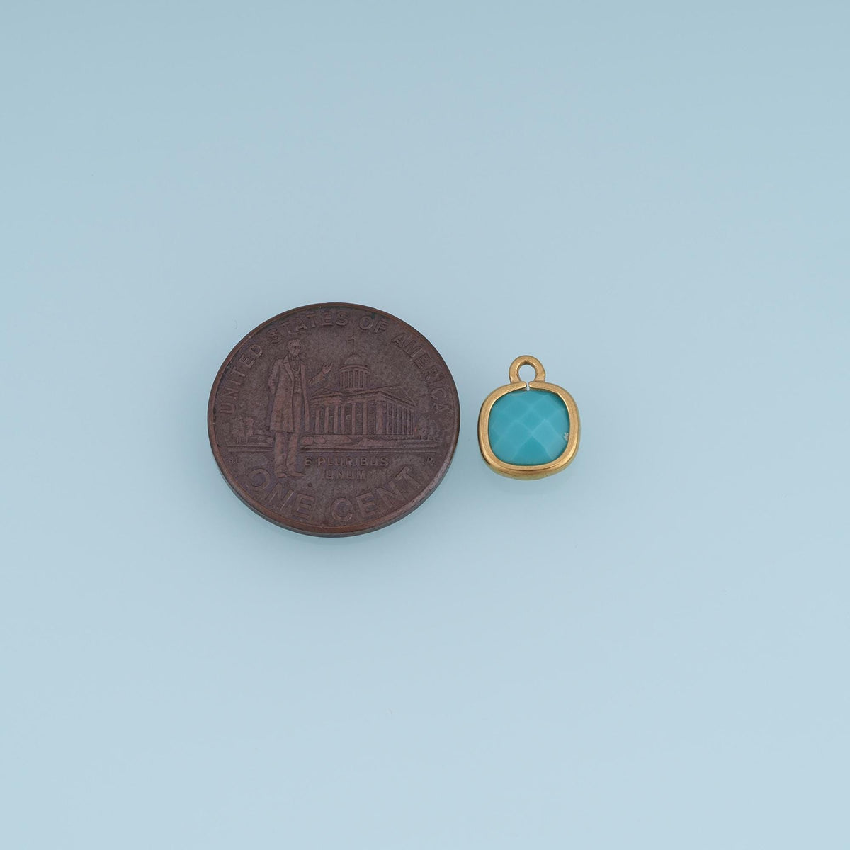Square Charm Pendant for Jewelry Making
