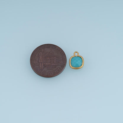 Square Charm Pendant for Jewelry Making