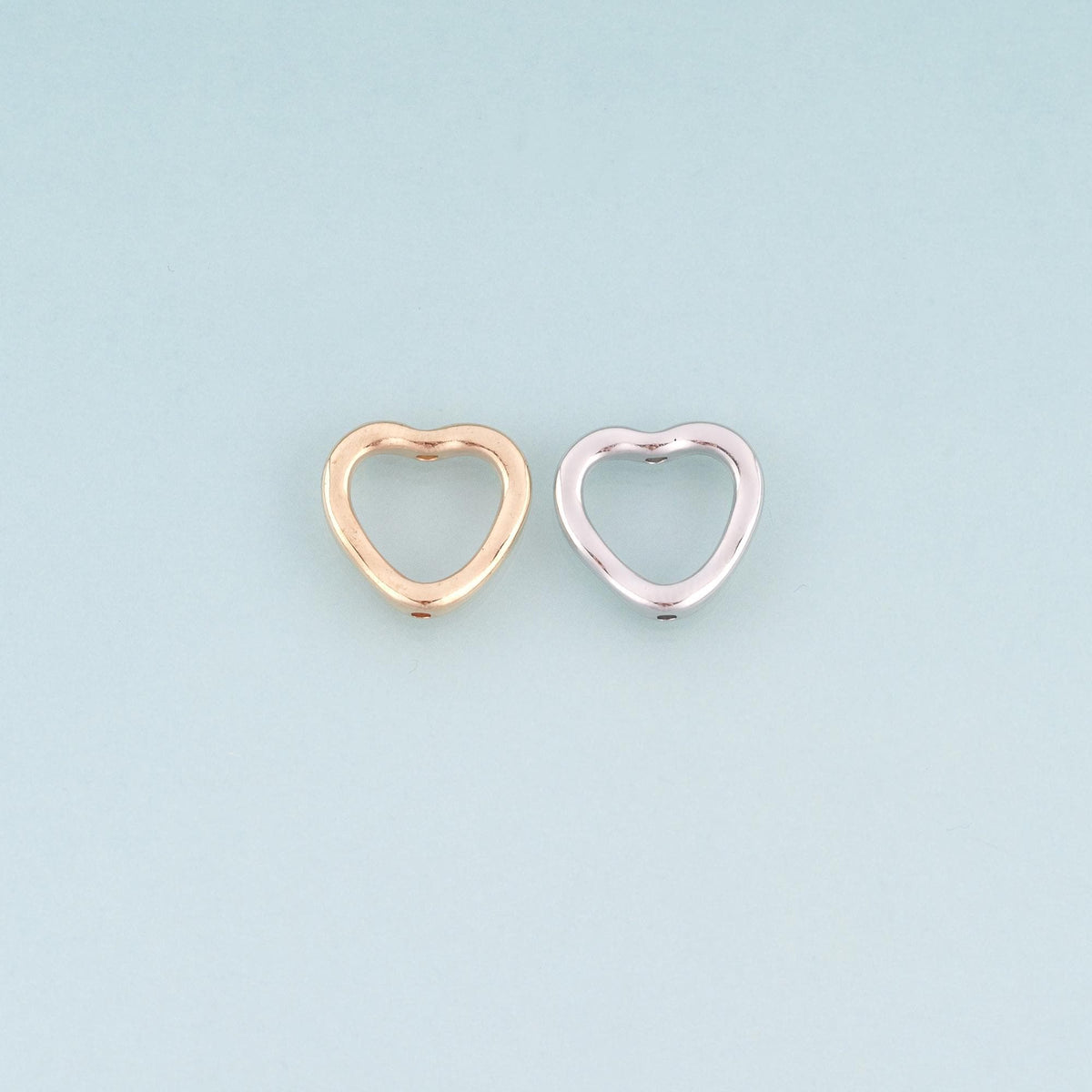 18K Gold Filled Heart Jewelry Beads for Jewelry Making