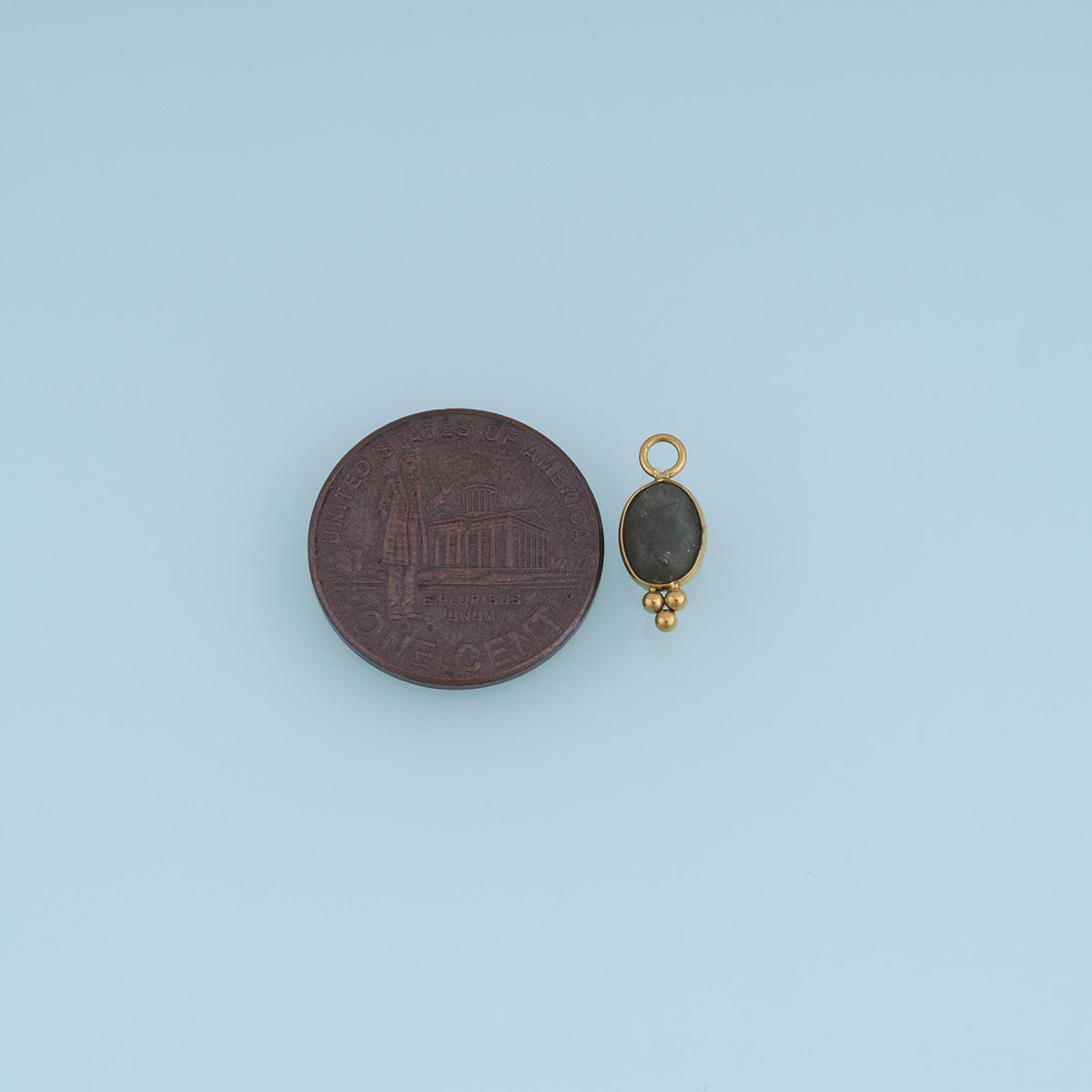 Oval Charm Pendant for Jewelry Making
