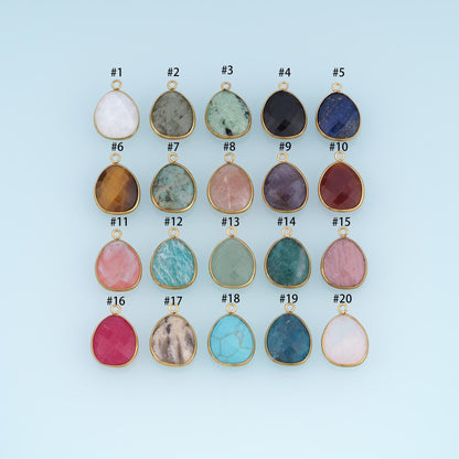 Teardrop Charm Pendant for Jewelry Making