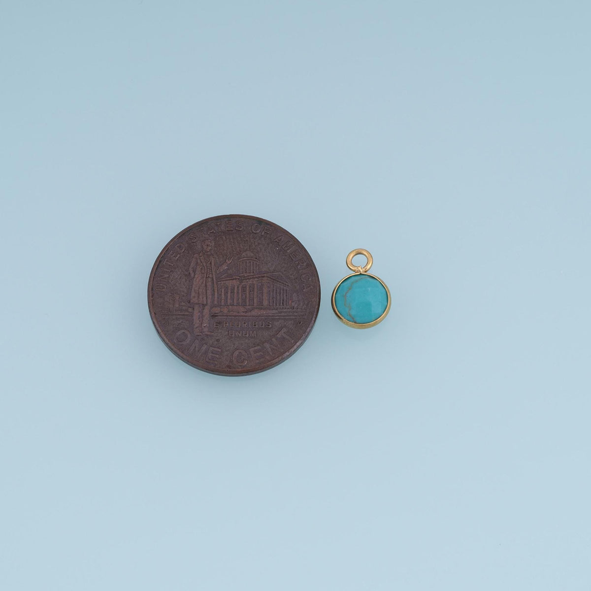 Round Charm Pendant for Jewelry Making