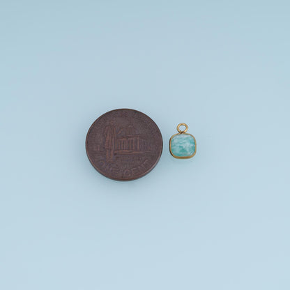 Square Charm Pendant for Jewelry Making