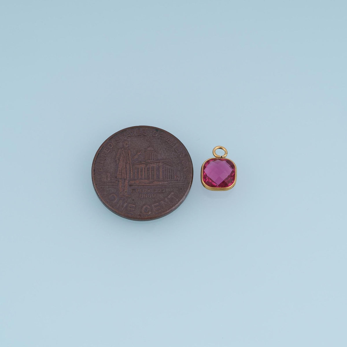 Square Charm Pendant for Jewelry Making