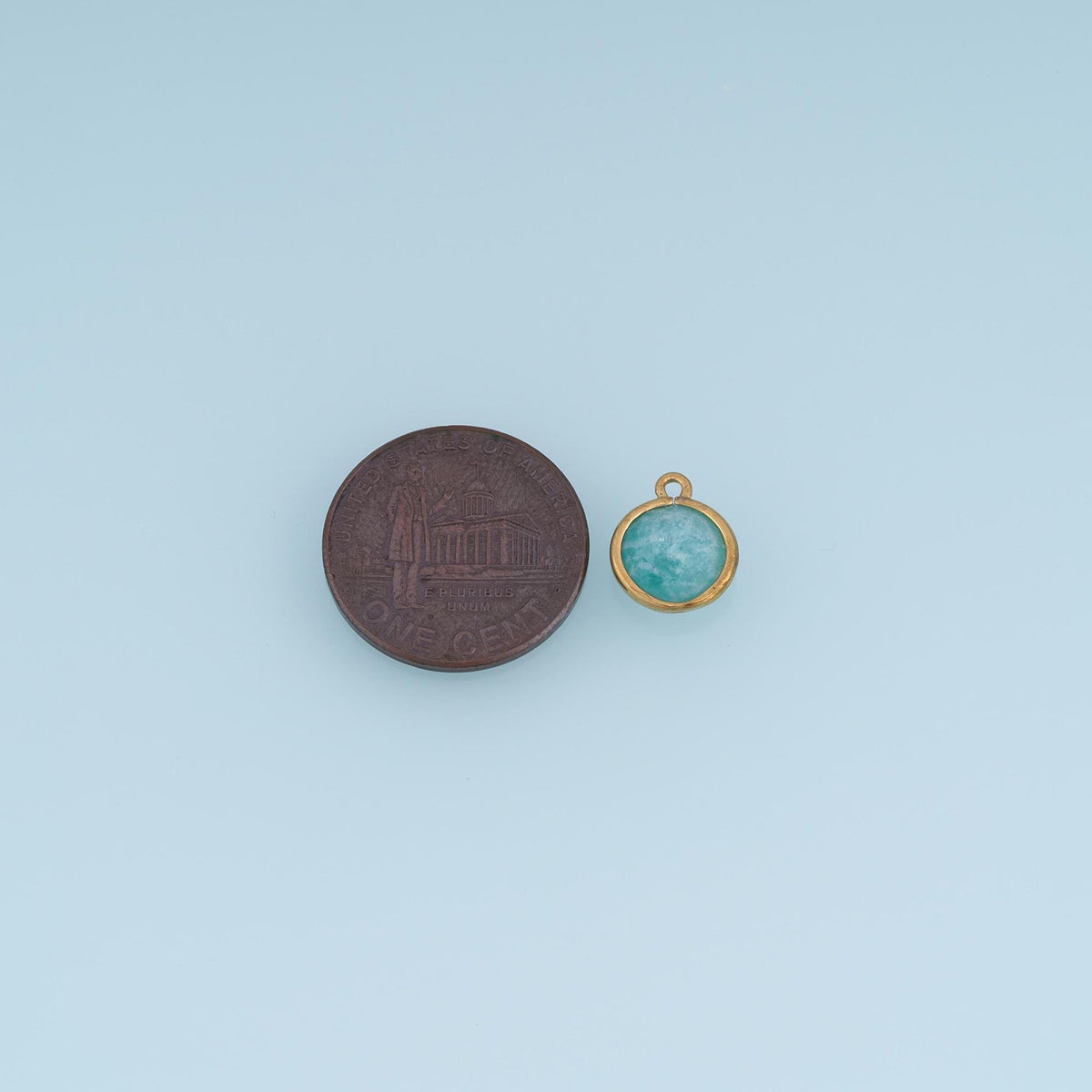 Round Charm Pendant for Jewelry Making
