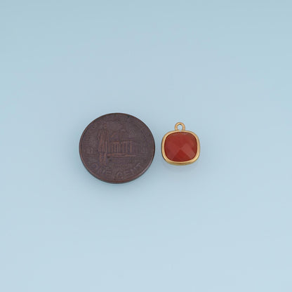 Square Charm Pendant for Jewelry Making