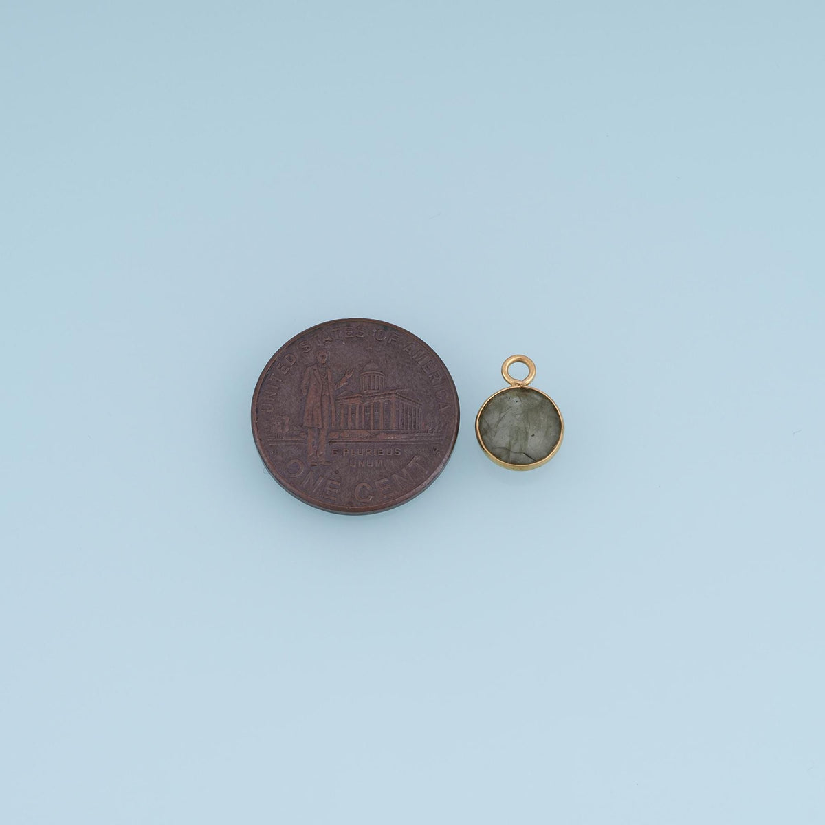 Round Charm Pendant for Jewelry Making