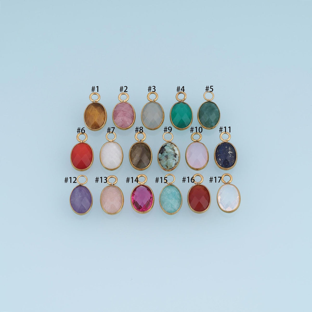 Oval Charm Pendant for Jewelry Making