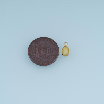 Oval Charm Pendant for Jewelry Making