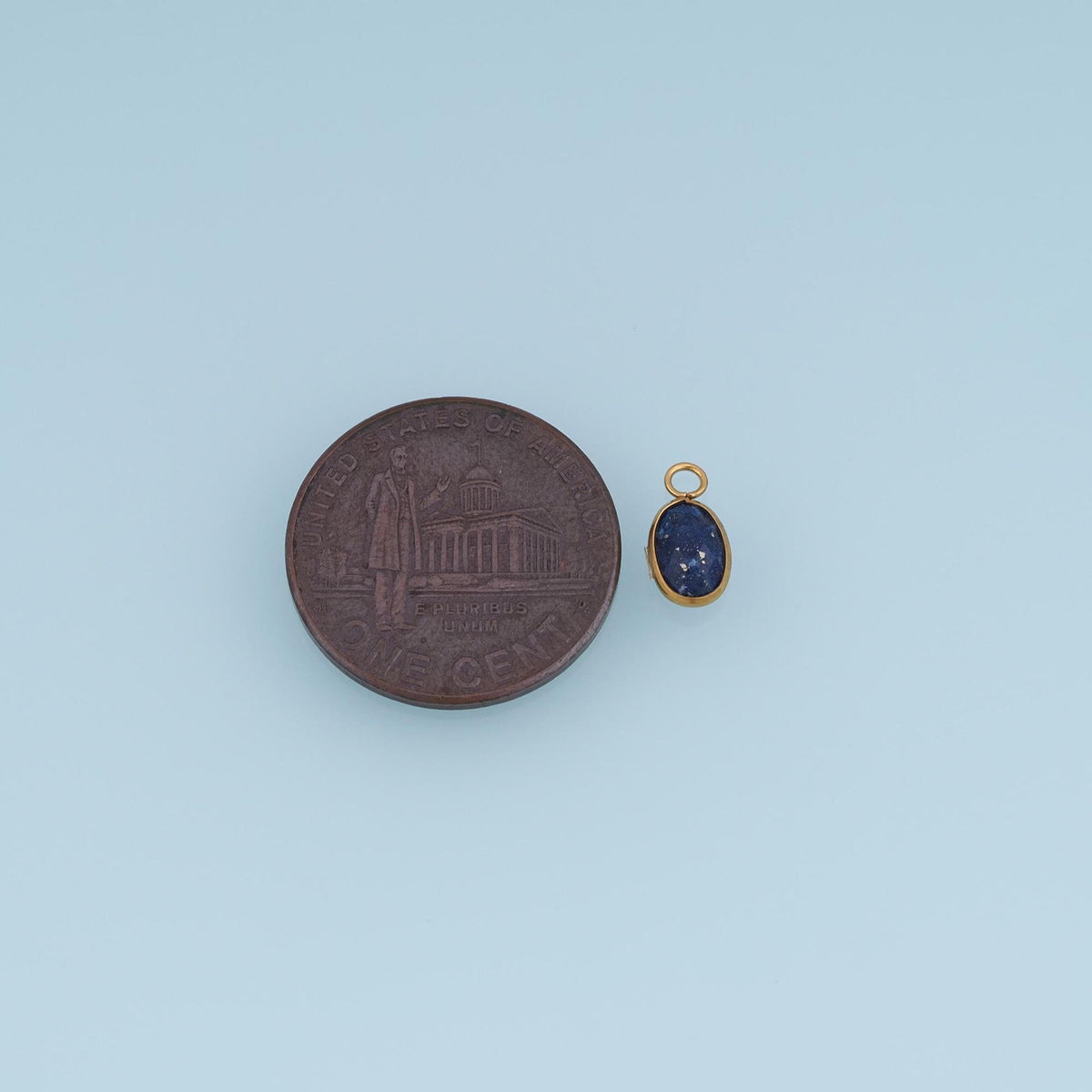 Oval Charm Pendant for Jewelry Making