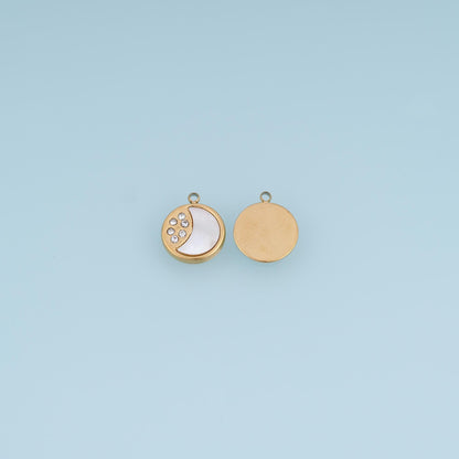 Moon Charm Pendant for Jewelry Making