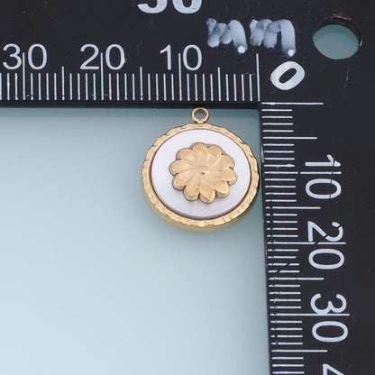 Flower Charm Pendant for Jewelry Making