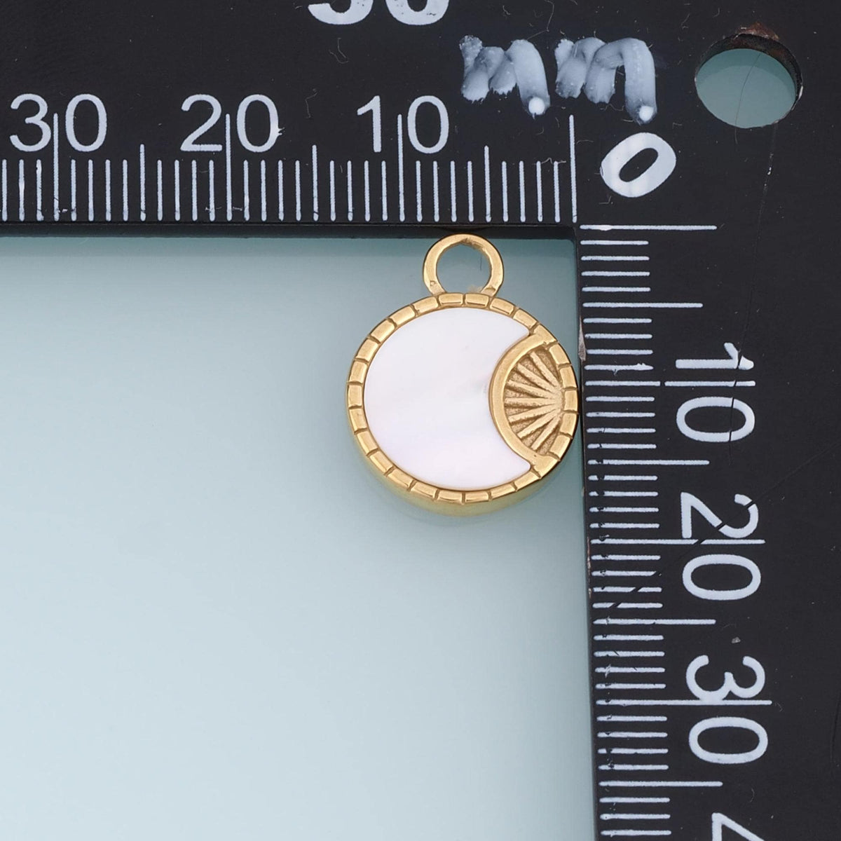 Moon Charm Pendant for Jewelry Making