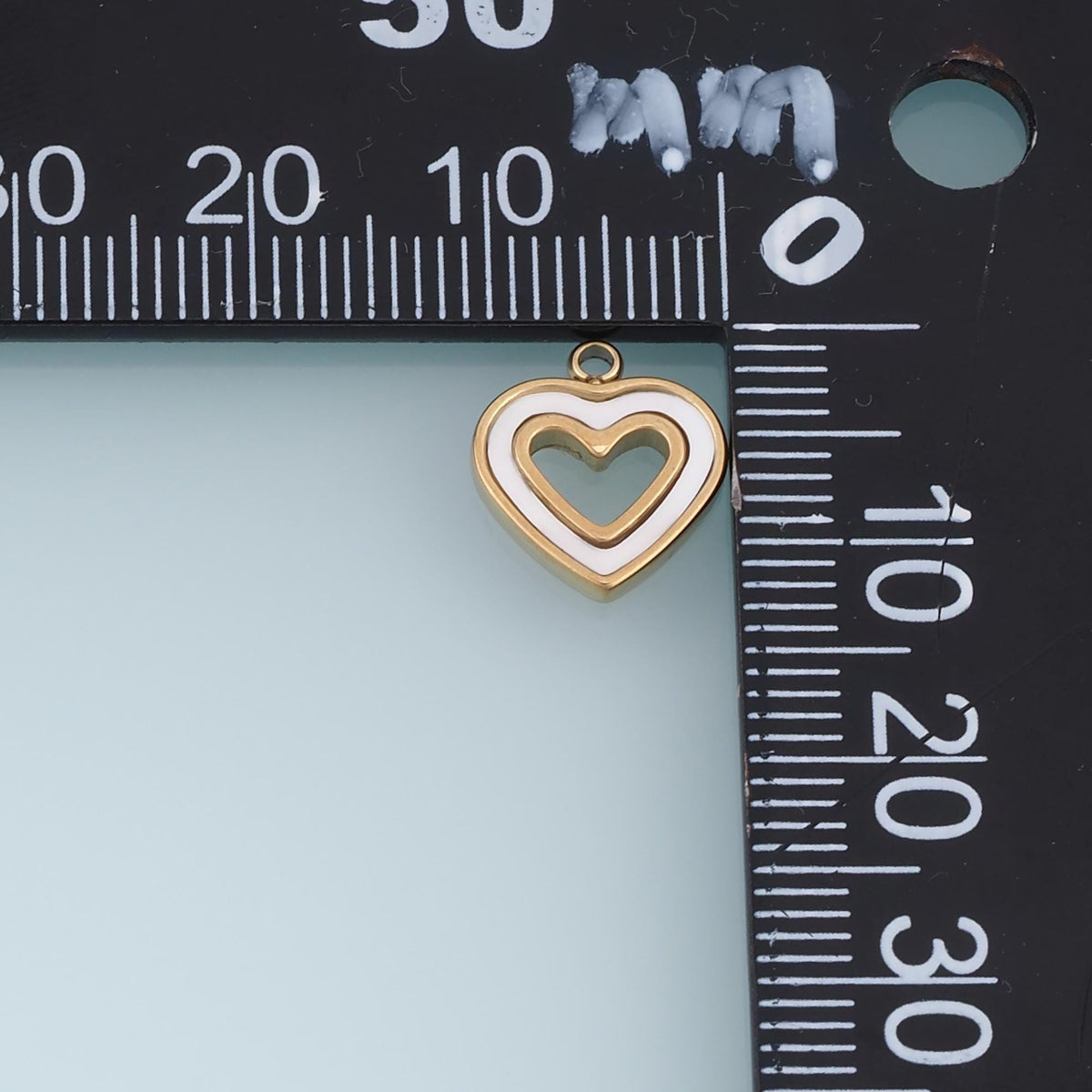 Shell Cutout Heart Pendant ,14K Gold Exquisite Charm DIY Charm for Necklace Bracelet Making