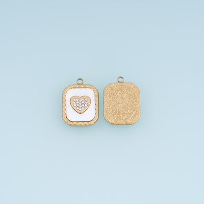 Heart Charm Pendant for Jewelry Making