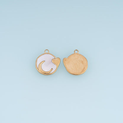 Moon Charm Pendant for Jewelry Making