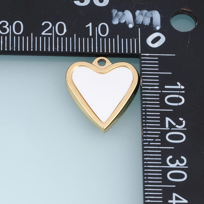 Shell Heart Pendant ,14K Gold Exquisite Charm DIY Charm for Necklace Bracelet Making