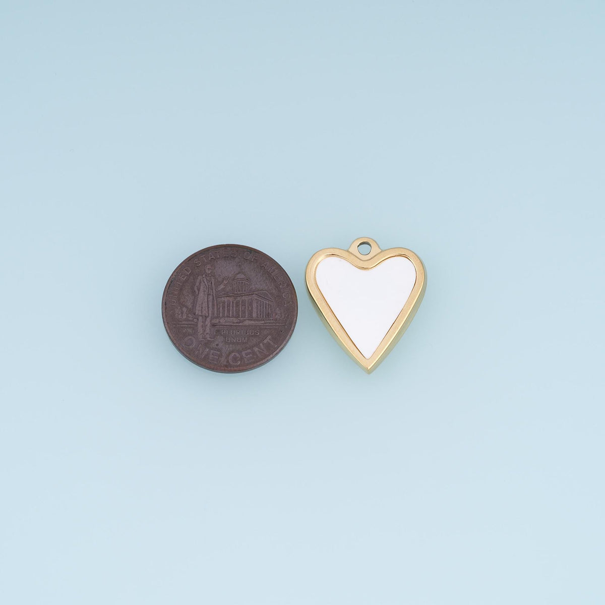 Shell Heart Pendant ,14K Gold Exquisite Charm DIY Charm for Necklace Bracelet Making