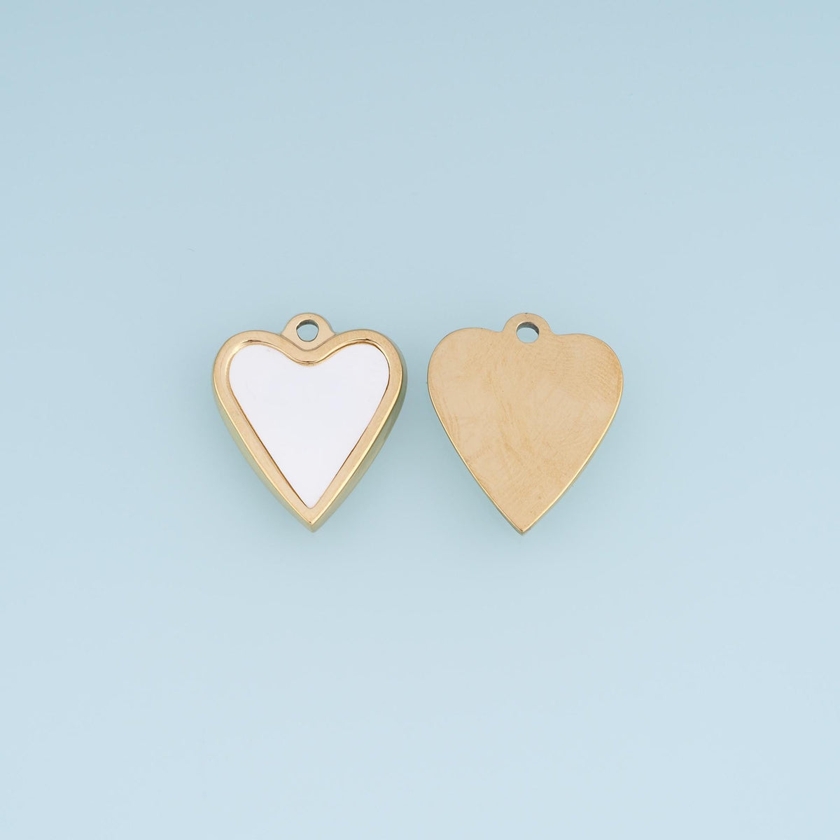 Shell Heart Pendant ,14K Gold Exquisite Charm DIY Charm for Necklace Bracelet Making