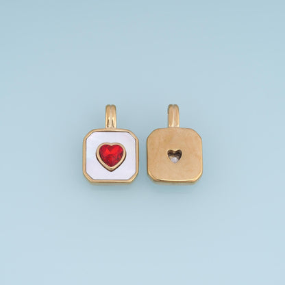 Heart Charm Pendant for Jewelry Making