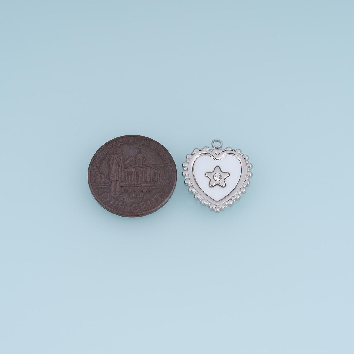 Heart Charm Pendant for Jewelry Making