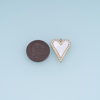 Heart Charm Pendant for Jewelry Making
