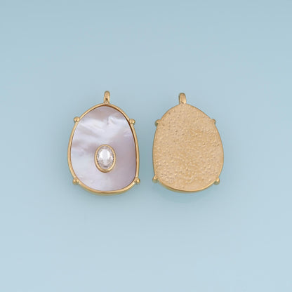 Shell Charm Pendant for Jewelry Making