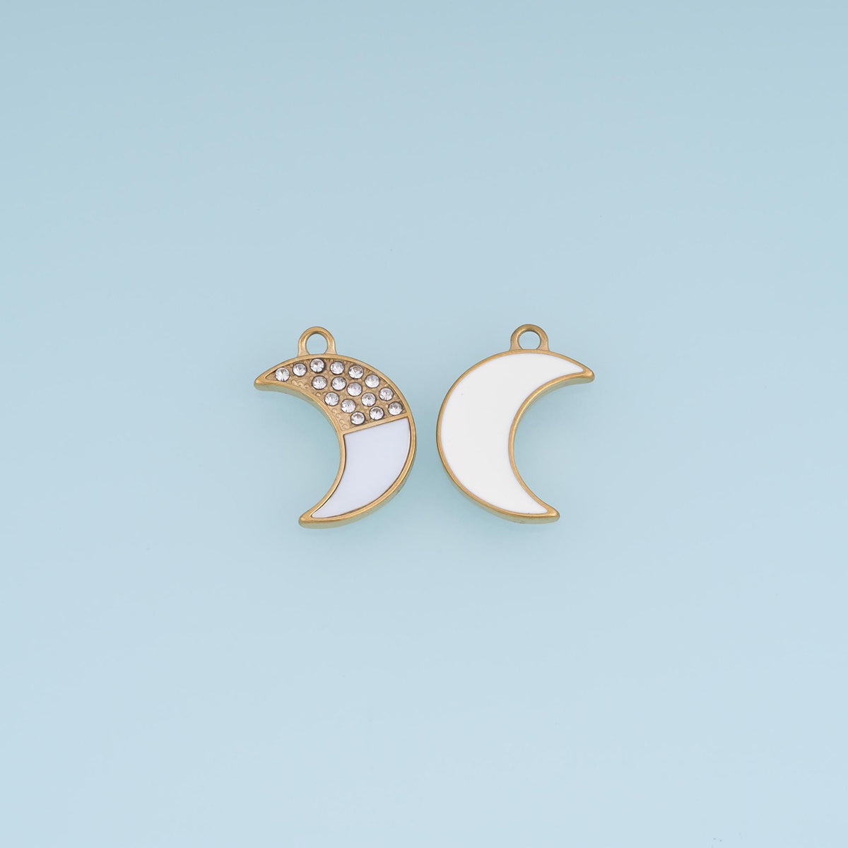 Moon Charm Pendant for Jewelry Making