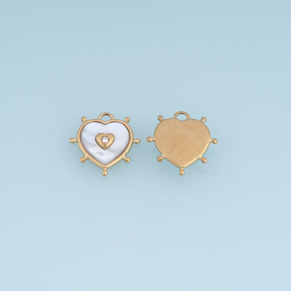 Heart Charm Pendant for Jewelry Making