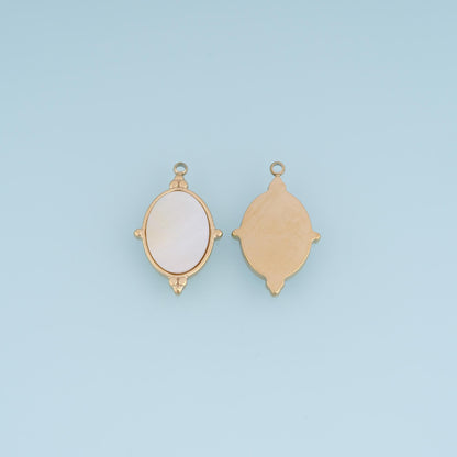 Shell Charm Pendant for Jewelry Making