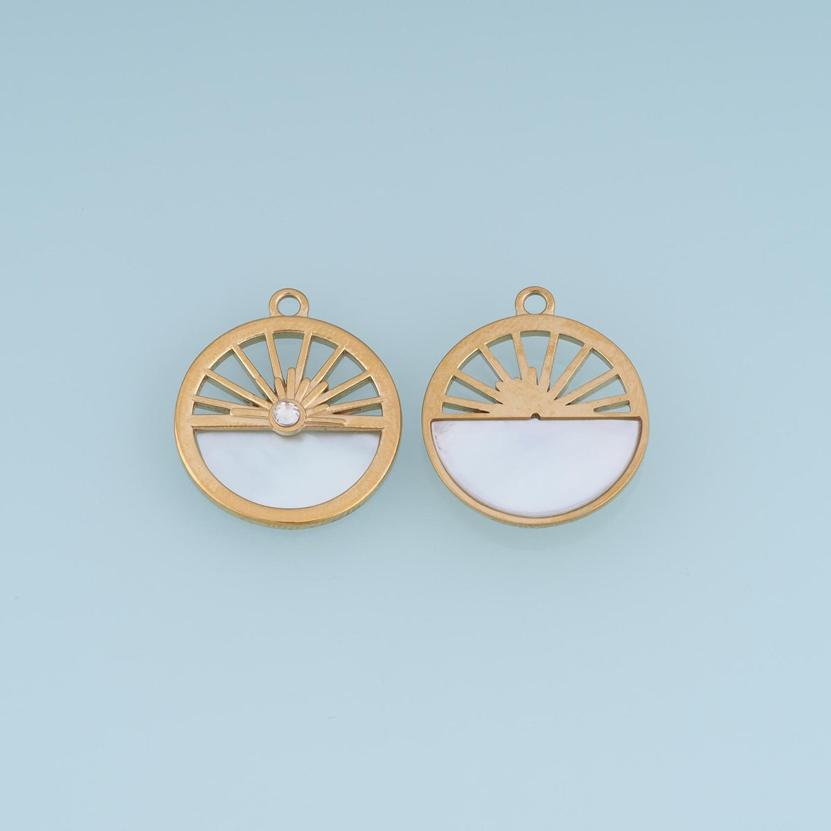 Sun Charm Pendant for Jewelry Making