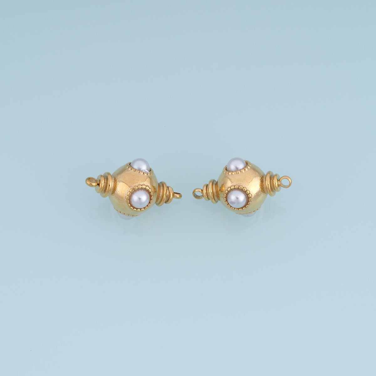 Pearl Round Connector for Jewelry Making