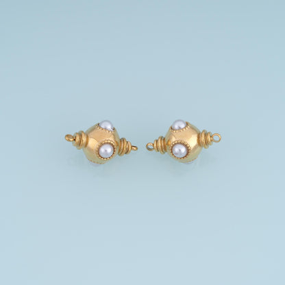Pearl Round Connector for Jewelry Making