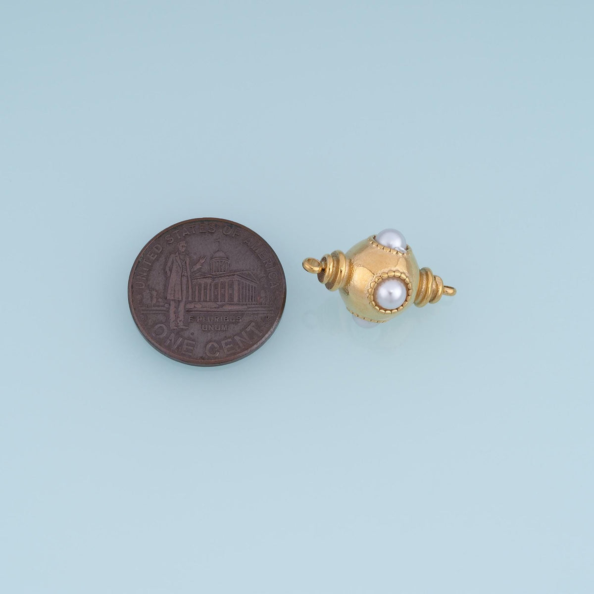 Pearl Round Connector for Jewelry Making