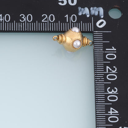 Pearl Round Connector for Jewelry Making