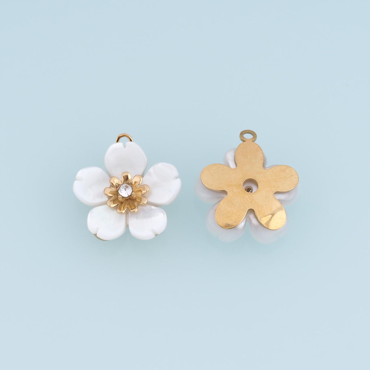 Flower Charm Pendant for Jewelry Making